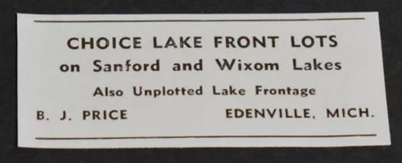 Edenville - 1947 Print Ad (newer photo)